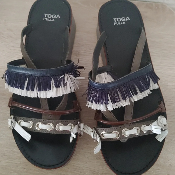 Toga Pulla Sandals Multicolor Size 39 US 8.5-9 - Picture 1 of 6